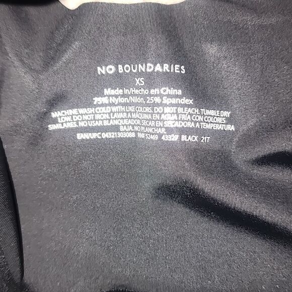 No Boundaries Women's Bonded Scoop Bra Size X-Small - Picture 5 of 6